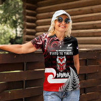 Aotearoa Toitu He Whakaputanga Women Polo Shirt Toitu Te Tiriti O Waitangi LT05 - Polynesian Pride