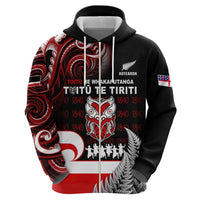 Aotearoa Toitu He Whakaputanga Zip Hoodie Toitu Te Tiriti O Waitangi LT05 - Polynesian Pride