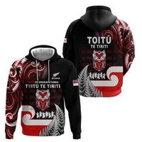 Aotearoa Toitu He Whakaputanga Zip Hoodie Toitu Te Tiriti O Waitangi LT05 - Polynesian Pride