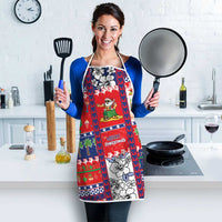Wallis And Futuna Christmas Apron Festive Beach Vibes - Polynesian Pride
