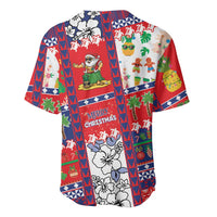 Wallis And Futuna Christmas Baseball Jersey Festive Beach Vibes - Polynesian Pride