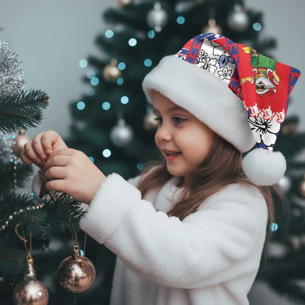 Wallis And Futuna Christmas Santa Hat Festive Beach Vibes - Polynesian Pride