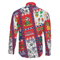 Wallis And Futuna Christmas Family Matching Off Shoulder Maxi Dress and Hawaiian Shirt Festive Beach Vibes LT05 - Polynesian Pride