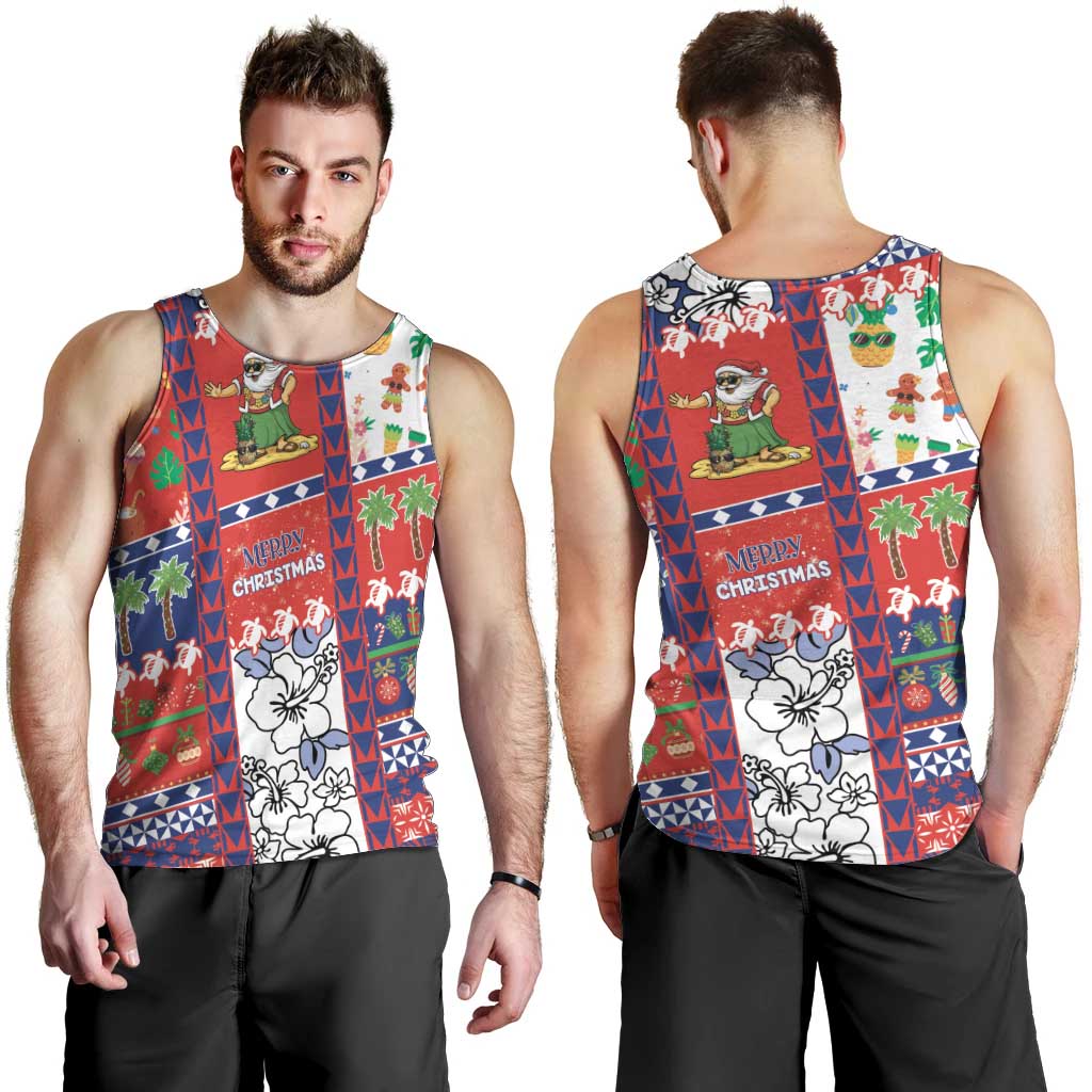 Wallis And Futuna Christmas Men Tank Top Festive Beach Vibes - Polynesian Pride