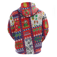 Wallis And Futuna Christmas Zip Hoodie Festive Beach Vibes LT05 - Polynesian Pride