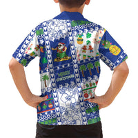 Northern Mariana Islands Christmas Family Matching Long Sleeve Bodycon Dress and Hawaiian Shirt Festive Beach Vibes LT05 - Polynesian Pride
