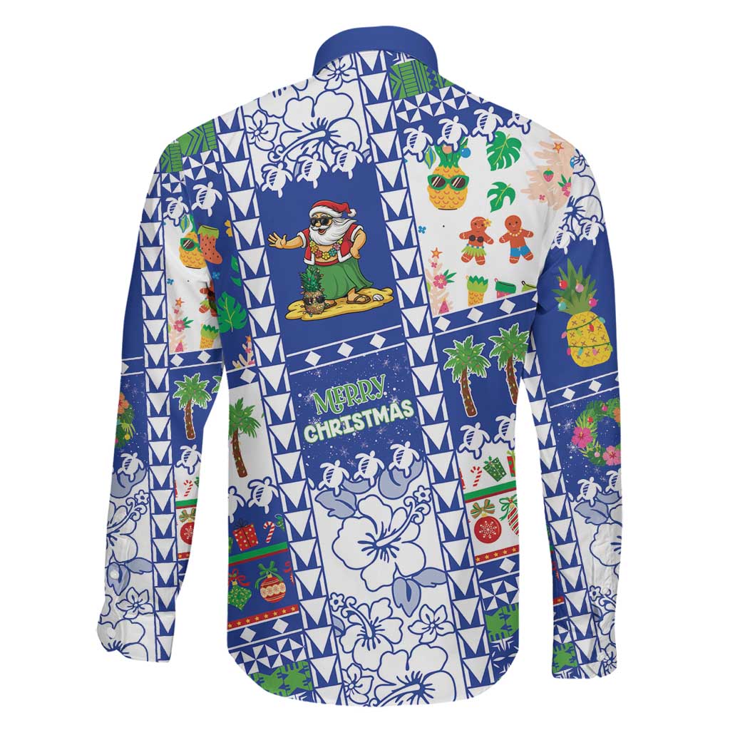 Northern Mariana Islands Christmas Family Matching Mermaid Dress and Hawaiian Shirt Festive Beach Vibes LT05 - Polynesian Pride
