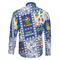 Northern Mariana Islands Christmas Family Matching Off The Shoulder Long Sleeve Dress and Hawaiian Shirt Festive Beach Vibes LT05 - Polynesian Pride
