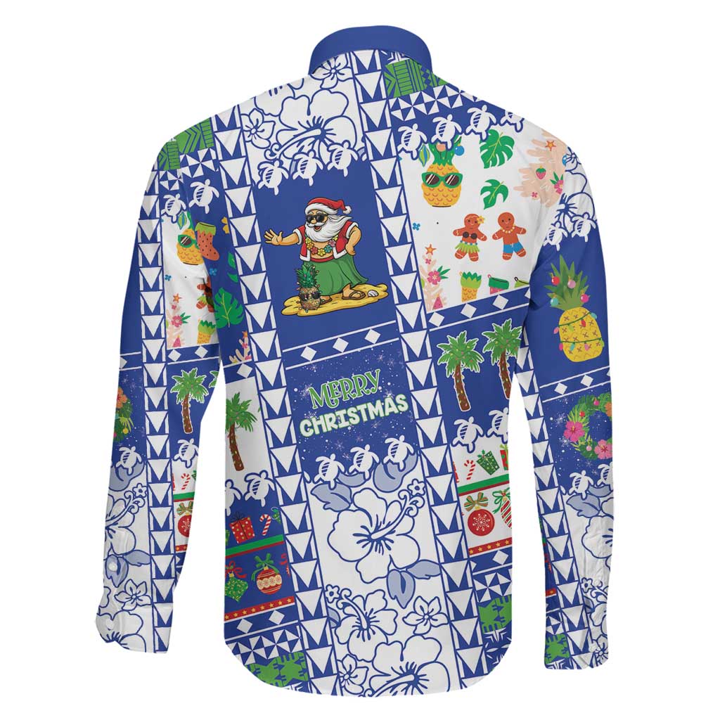 Northern Mariana Islands Christmas Family Matching Puletasi and Hawaiian Shirt Festive Beach Vibes LT05 - Polynesian Pride