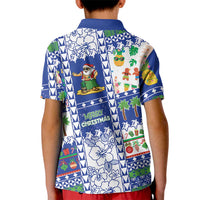 Northern Mariana Islands Christmas Kid Polo Shirt Festive Beach Vibes - Polynesian Pride