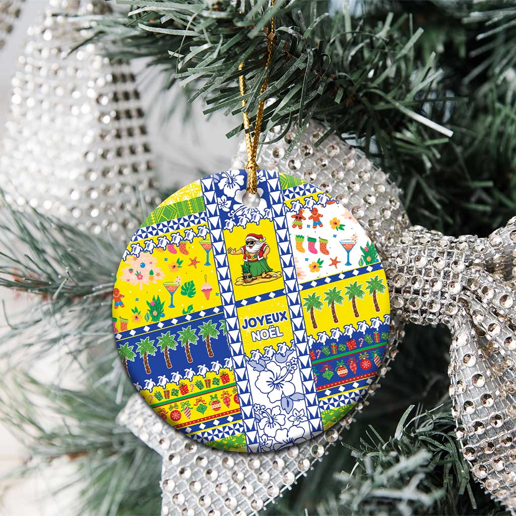 New Caledonia Christmas Ceramic Ornament Festive Beach Vibes - Polynesian Pride