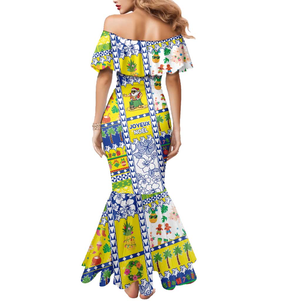 New Caledonia Christmas Family Matching Mermaid Dress and Hawaiian Shirt Festive Beach Vibes LT05 - Polynesian Pride