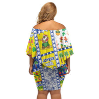 New Caledonia Christmas Family Matching Off Shoulder Short Dress and Hawaiian Shirt Festive Beach Vibes LT05 - Polynesian Pride