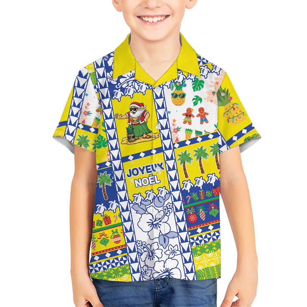 New Caledonia Christmas Family Matching Puletasi and Hawaiian Shirt Festive Beach Vibes - Polynesian Pride