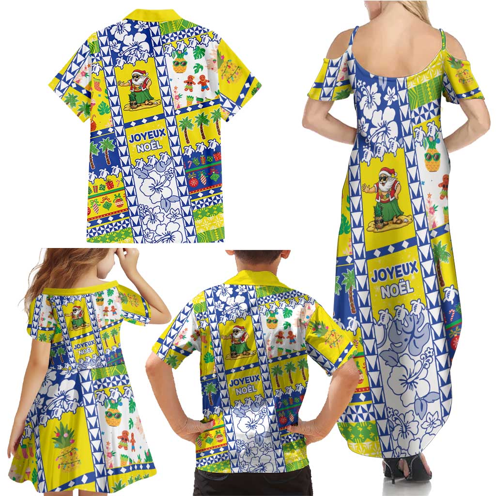 New Caledonia Christmas Family Matching Summer Maxi Dress and Hawaiian Shirt Festive Beach Vibes LT05 - Polynesian Pride