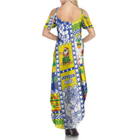 New Caledonia Christmas Family Matching Summer Maxi Dress and Hawaiian Shirt Festive Beach Vibes LT05 - Polynesian Pride