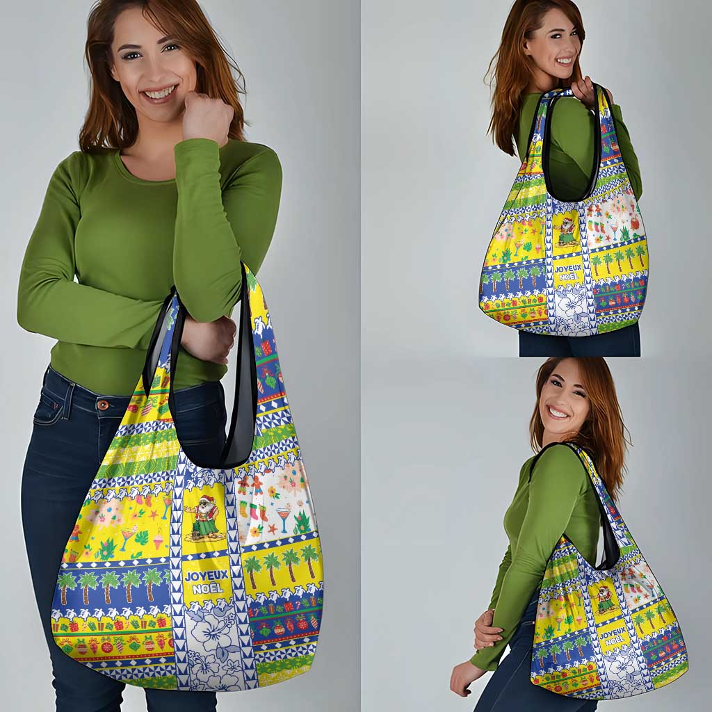 New Caledonia Christmas Grocery Bag Festive Beach Vibes - Polynesian Pride