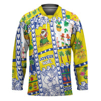New Caledonia Christmas Hockey Jersey Festive Beach Vibes - Polynesian Pride