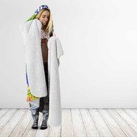 New Caledonia Christmas Hooded Blanket Festive Beach Vibes - Polynesian Pride
