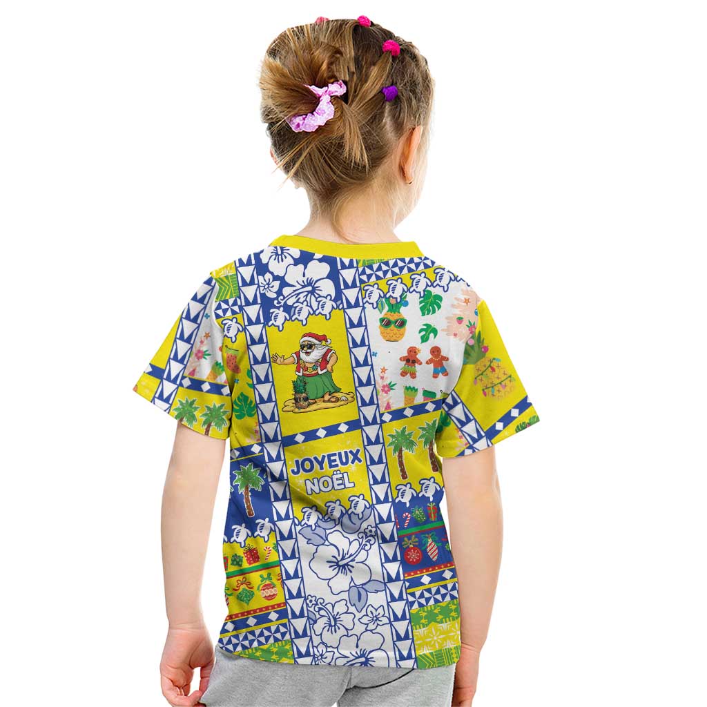 New Caledonia Christmas Kid T Shirt Festive Beach Vibes - Polynesian Pride