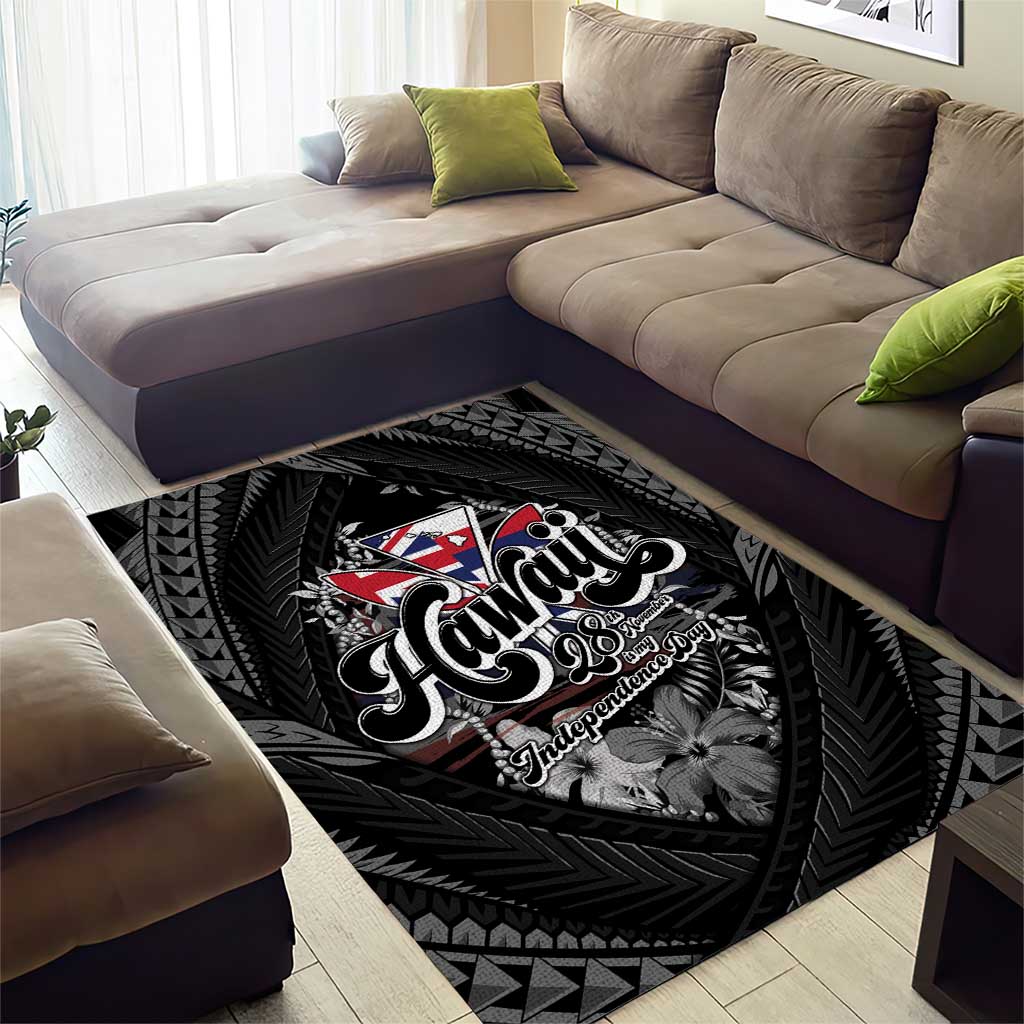 Hawaii November 28th Area Rug Kanaka Maoli Tribal Pattern - Polynesian Pride