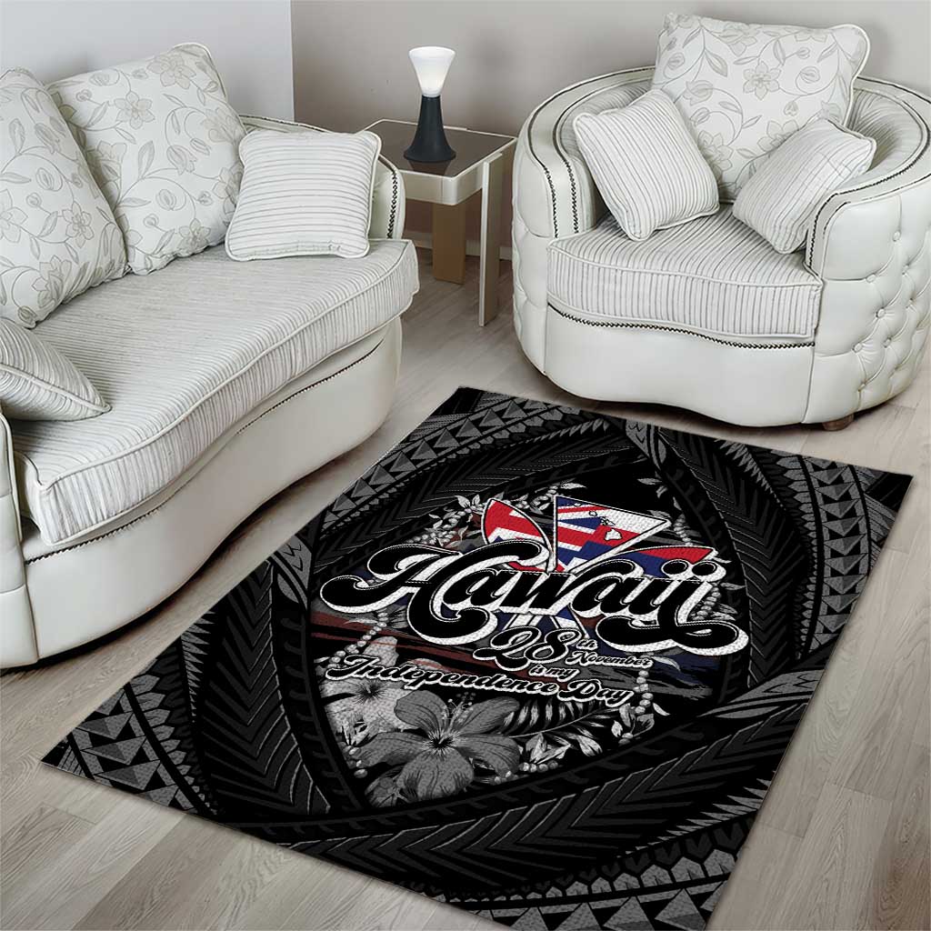 Hawaii November 28th Area Rug Kanaka Maoli Tribal Pattern - Polynesian Pride