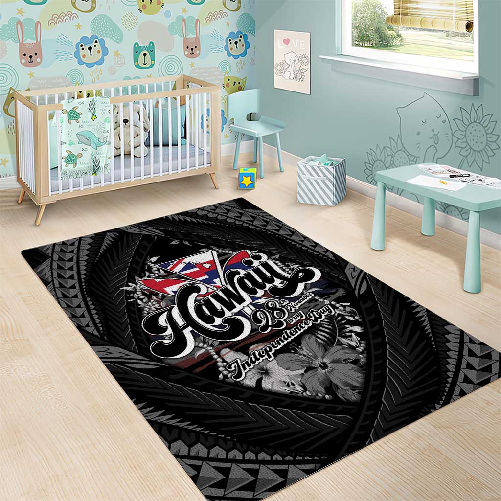 Hawaii November 28th Area Rug Kanaka Maoli Tribal Pattern - Polynesian Pride