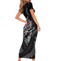 Hawaii November 28th Family Matching Short Sleeve Bodycon Dress and Hawaiian Shirt Kanaka Maoli Tribal Pattern LT05 - Polynesian Pride