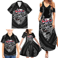 Hawaii November 28th Family Matching Summer Maxi Dress and Hawaiian Shirt Kanaka Maoli Tribal Pattern LT05 - Polynesian Pride
