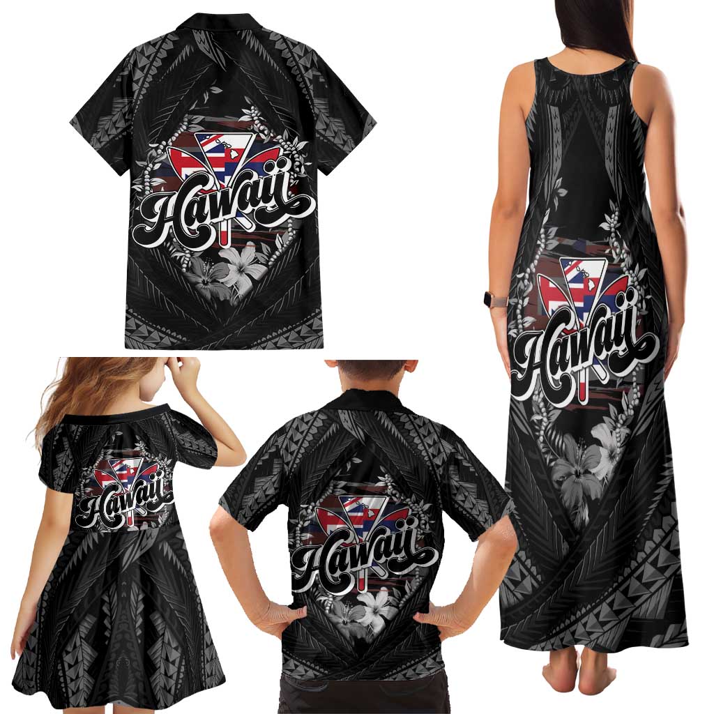 Hawaii November 28th Family Matching Tank Maxi Dress and Hawaiian Shirt Kanaka Maoli Tribal Pattern LT05 - Polynesian Pride