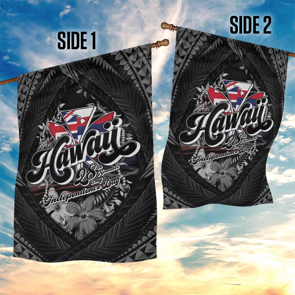 Hawaii November 28th Garden Flag Kanaka Maoli Tribal Pattern - Polynesian Pride