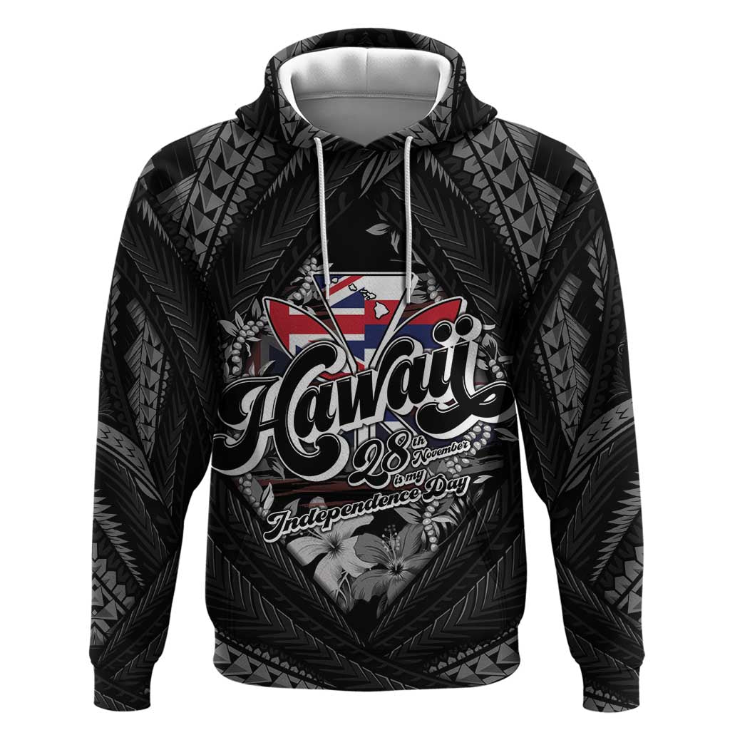 Hawaii November 28th Hoodie Kanaka Maoli Tribal Pattern - Polynesian Pride
