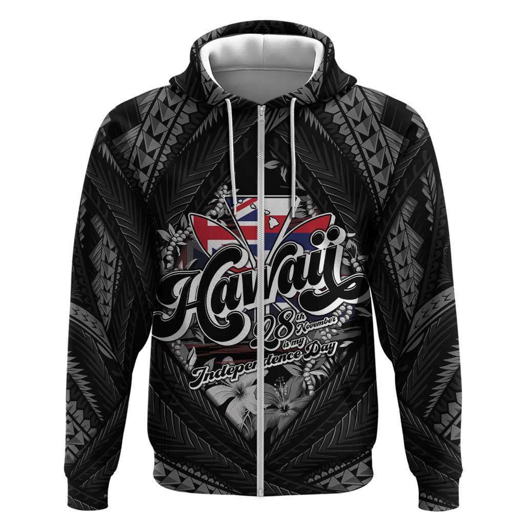Hawaii November 28th Hoodie Kanaka Maoli Tribal Pattern - Polynesian Pride
