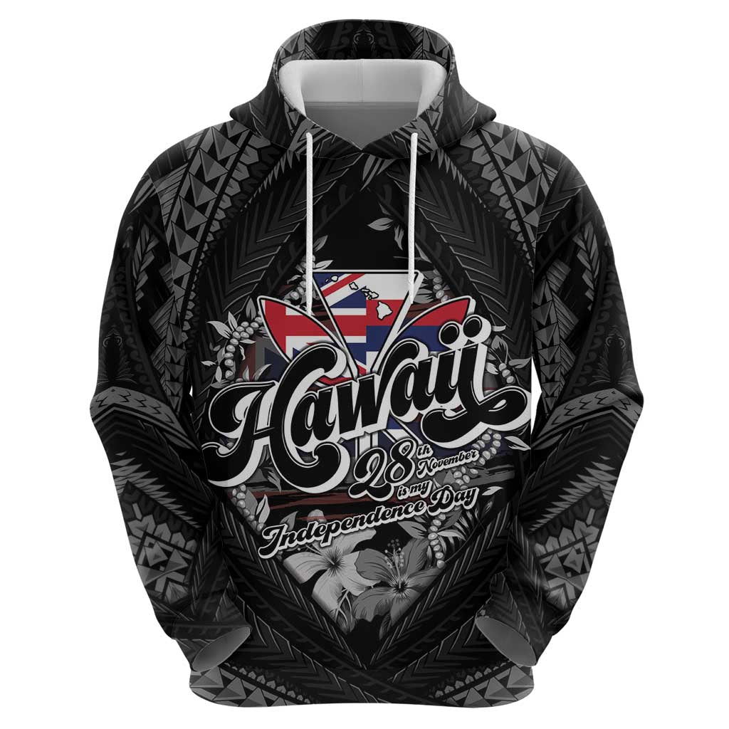 Hawaii November 28th Hoodie Kanaka Maoli Tribal Pattern - Polynesian Pride