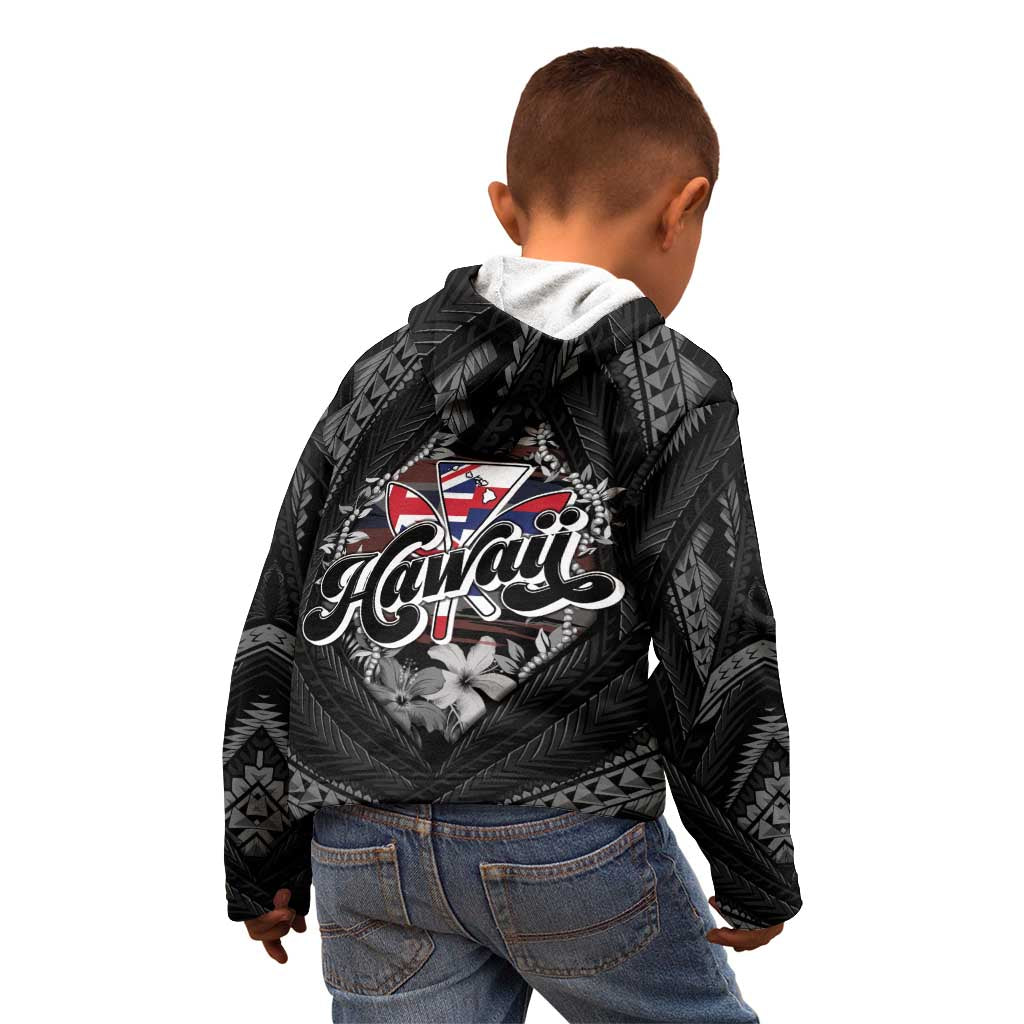 Hawaii November 28th Kid Hoodie Kanaka Maoli Tribal Pattern - Polynesian Pride