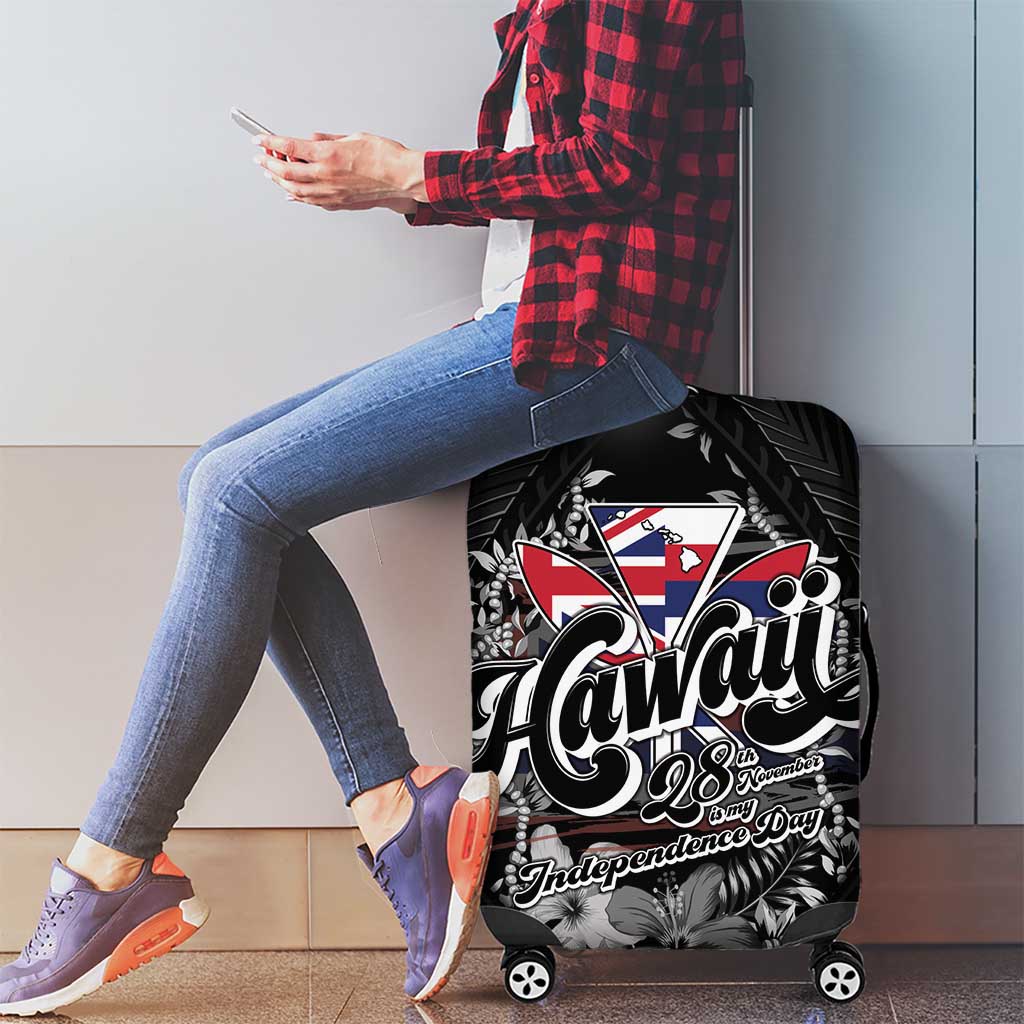 Hawaii November 28th Luggage Cover Kanaka Maoli Tribal Pattern - Polynesian Pride