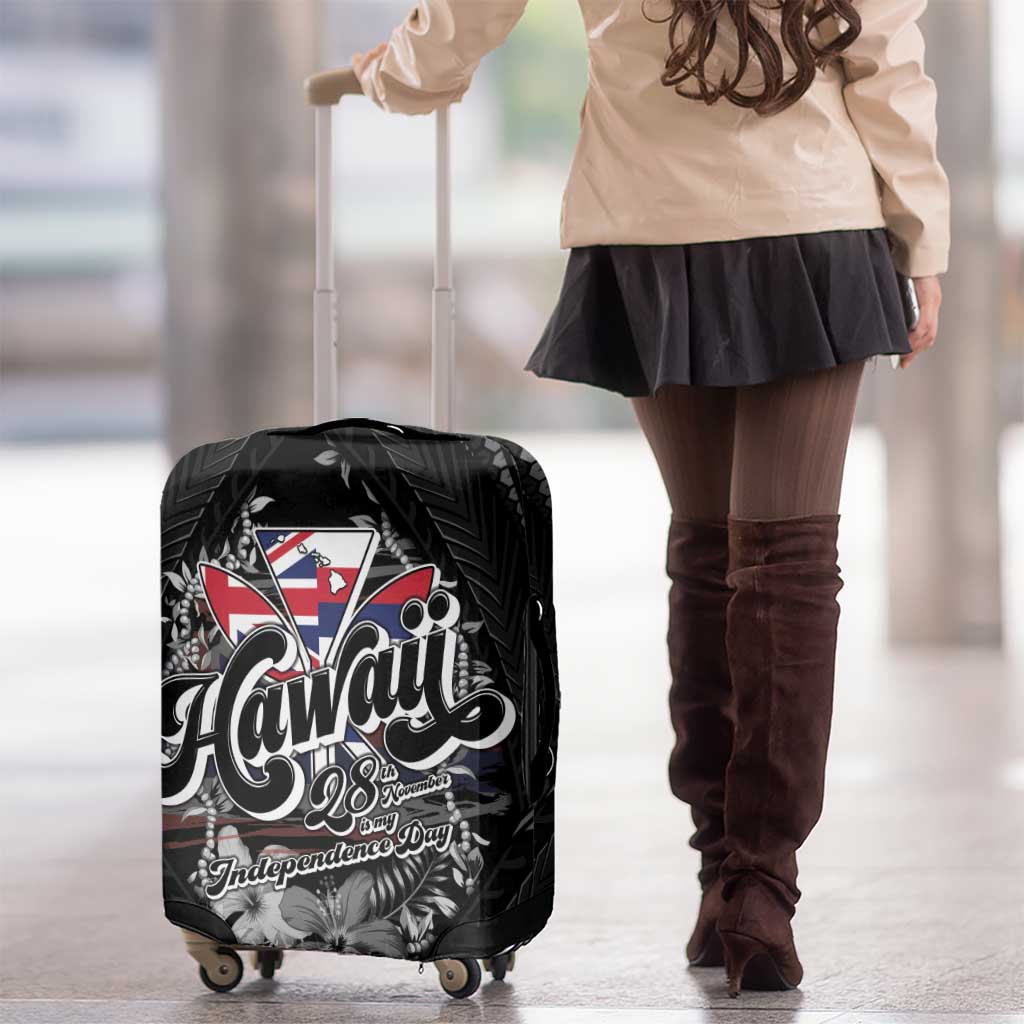 Hawaii November 28th Luggage Cover Kanaka Maoli Tribal Pattern - Polynesian Pride
