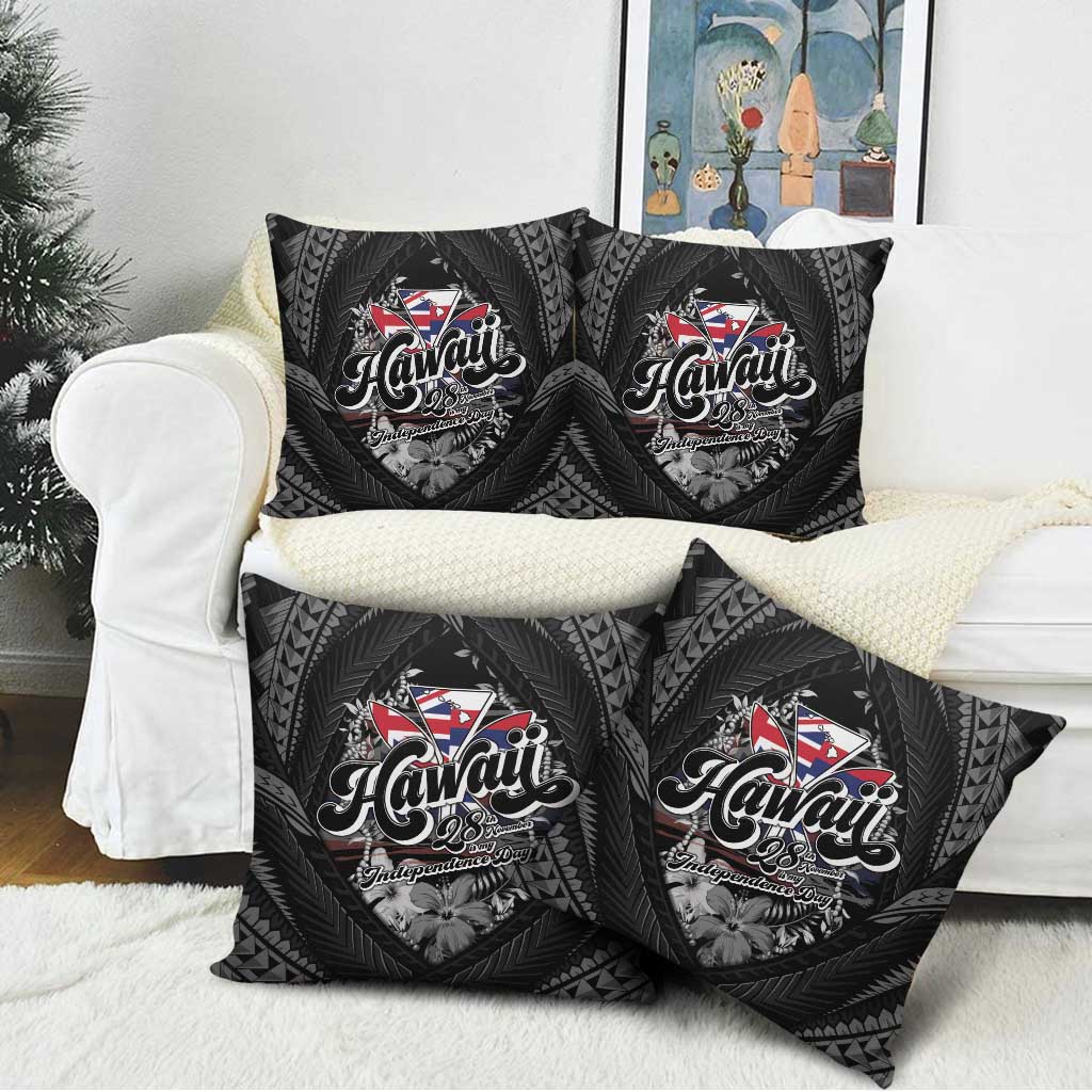 Hawaii November 28th Pillow Cover Kanaka Maoli Tribal Pattern - Polynesian Pride