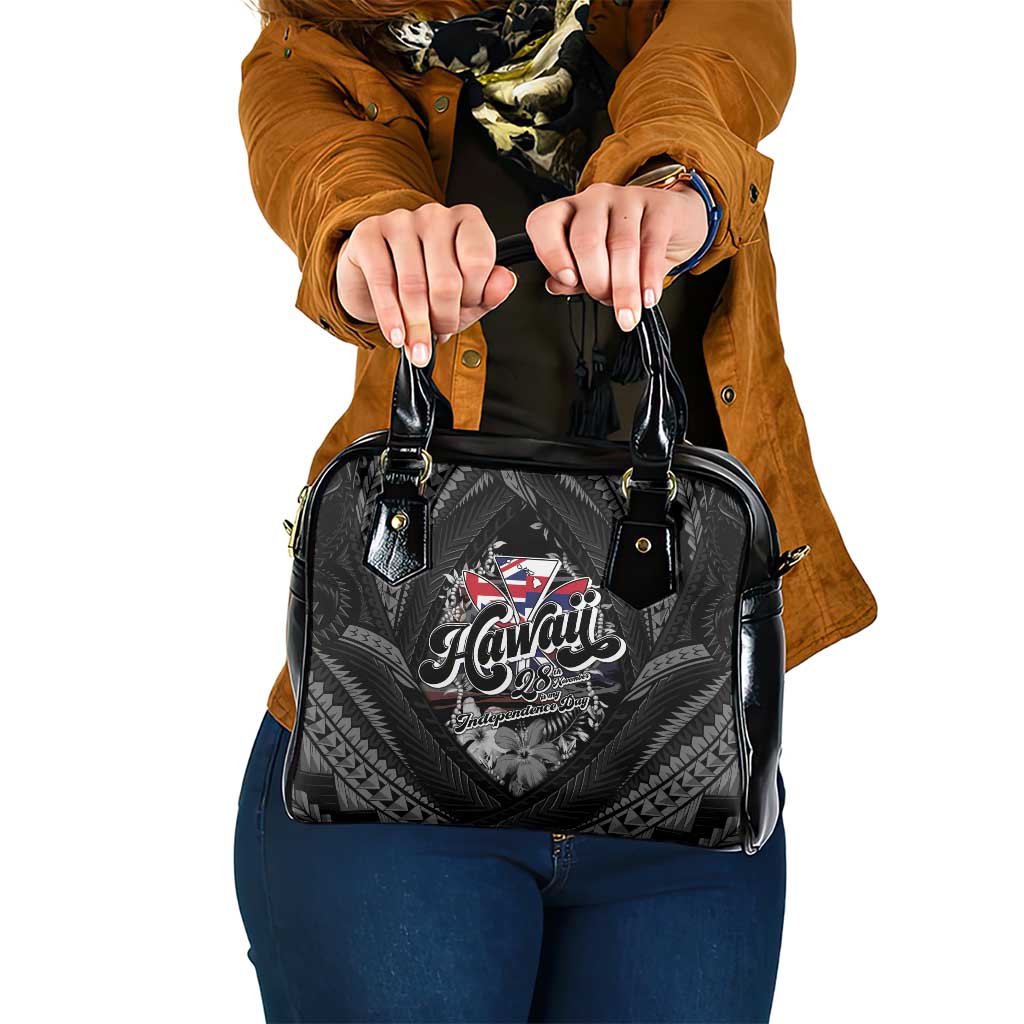 Hawaii November 28th Shoulder Handbag Kanaka Maoli Tribal Pattern - Polynesian Pride