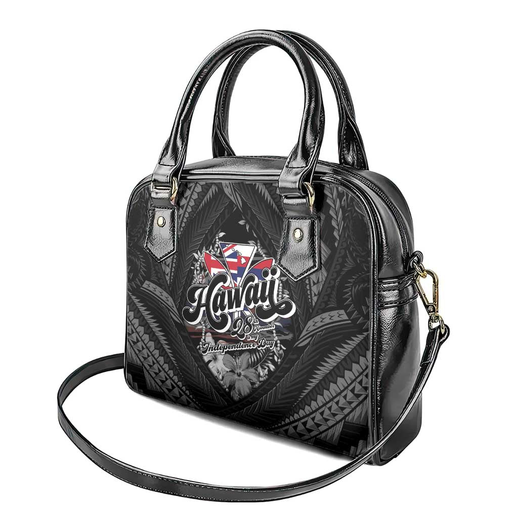 Hawaii November 28th Shoulder Handbag Kanaka Maoli Tribal Pattern - Polynesian Pride