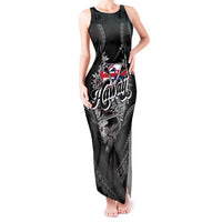 Hawaii November 28th Tank Maxi Dress Kanaka Maoli Tribal Pattern - Polynesian Pride