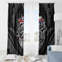 Hawaii November 28th Window Curtain Kanaka Maoli Tribal Pattern - Polynesian Pride