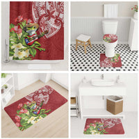 Puerto Rico Coqui Frog Bathroom Set Tropical Flowers Polynesian Style LT05 - Polynesian Pride