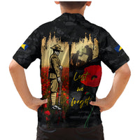 Tokelau ANZAC Day Family Matching Mermaid Dress and Hawaiian Shirt Lest We Forget LT05 - Polynesian Pride