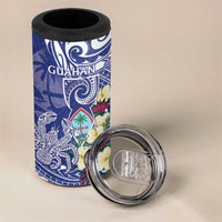 Personalised Hafa Adai Guam 4 in 1 Can Cooler Tumbler Latte Stone With Coconut Crab