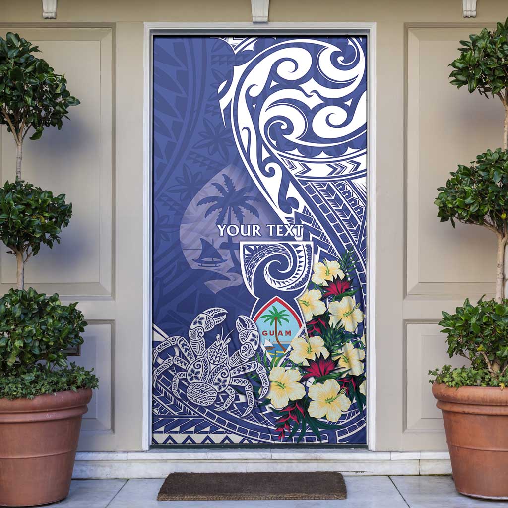 Personalised Hafa Adai Guam Door Cover Latte Stone With Coconut Crab