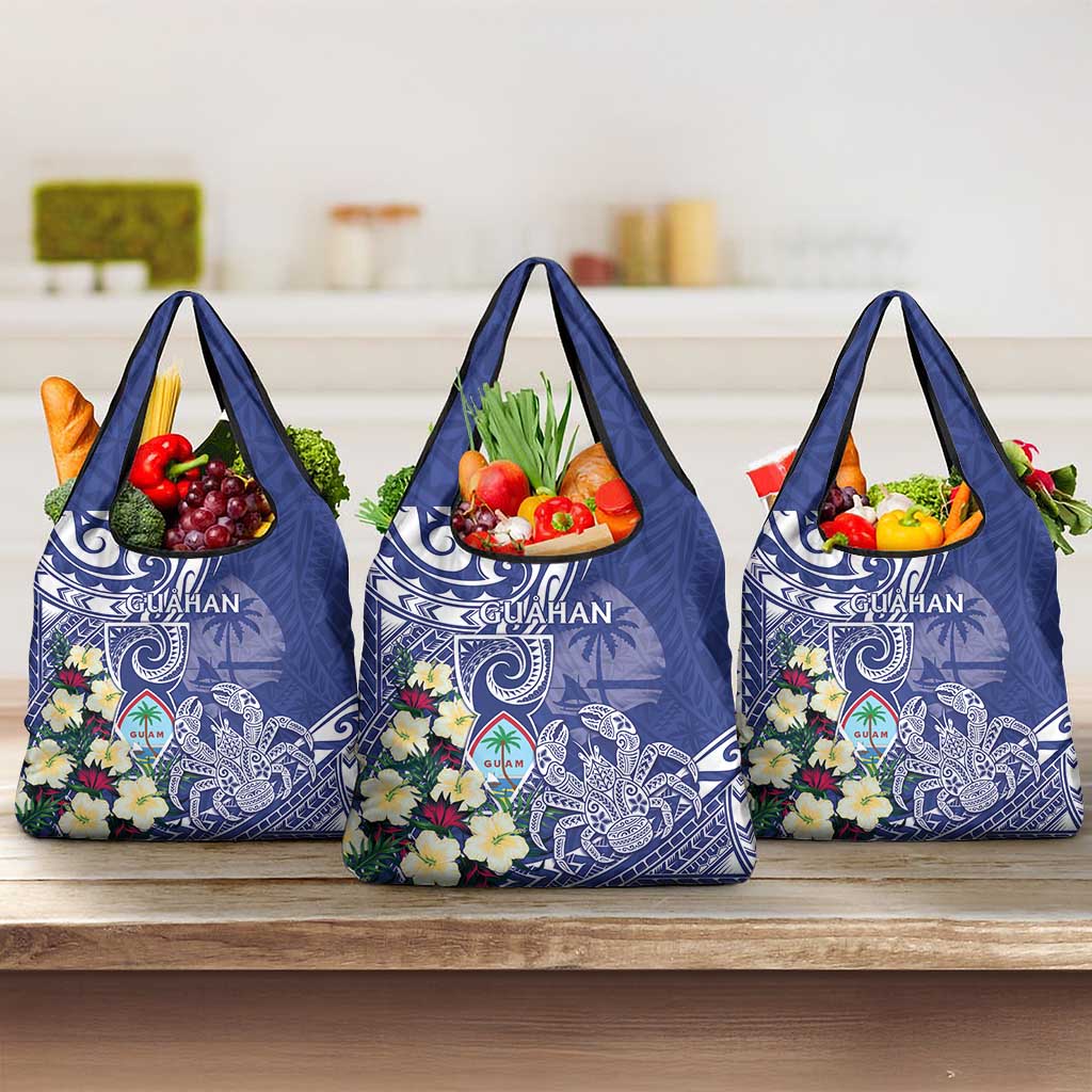 Hafa Adai Guam Grocery Bag Latte Stone With Coconut Crab