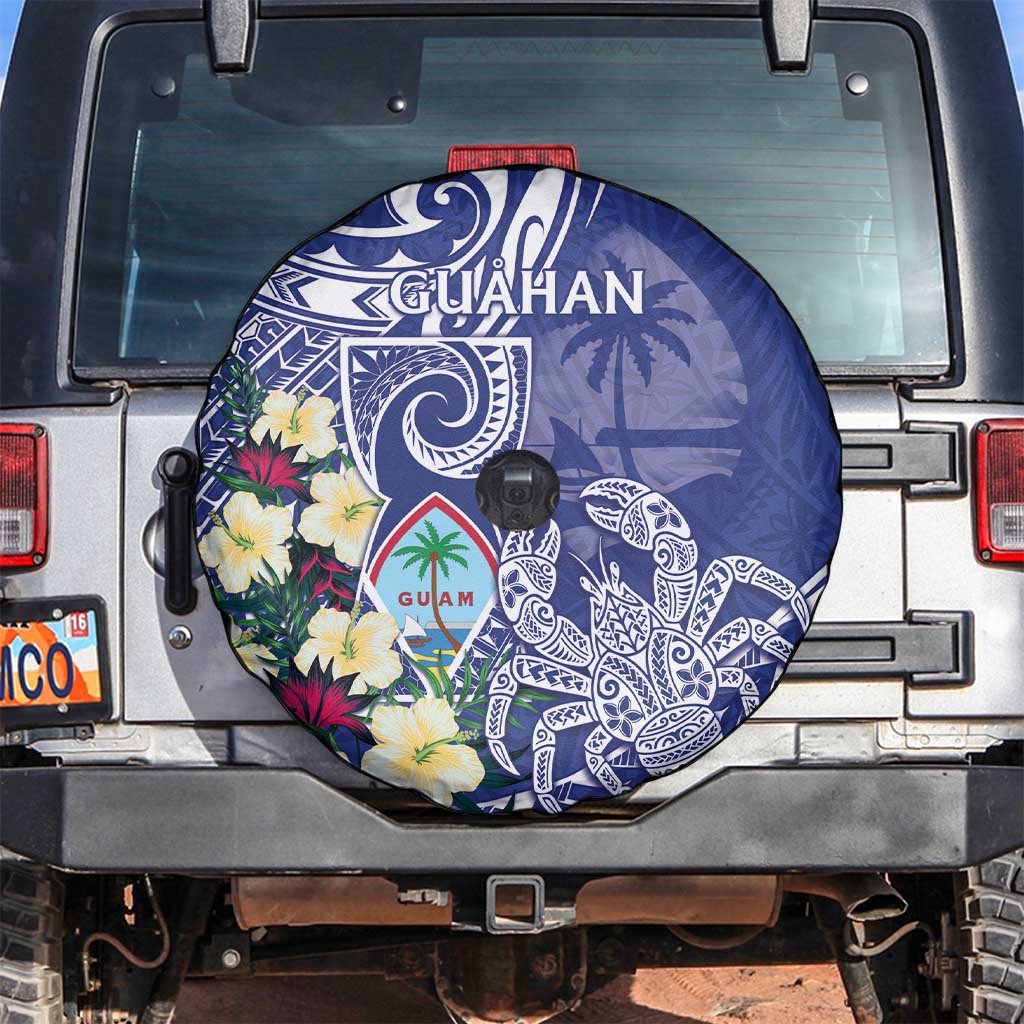 Hafa Adai Guam Spare Tire Cover Latte Stone With Coconut Crab