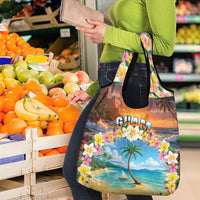 Guam Grocery Bag Eternal Summer Sunset Beach