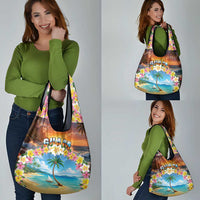 Guam Grocery Bag Eternal Summer Sunset Beach